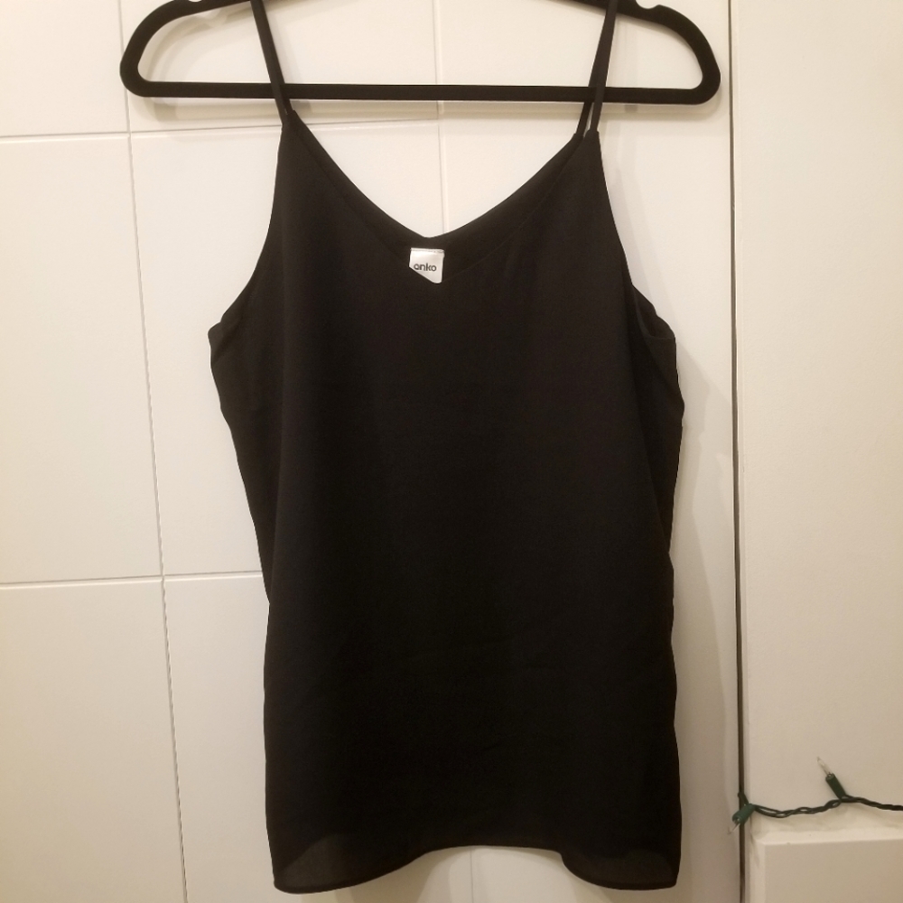 Loose Black Tank Top - Anko
